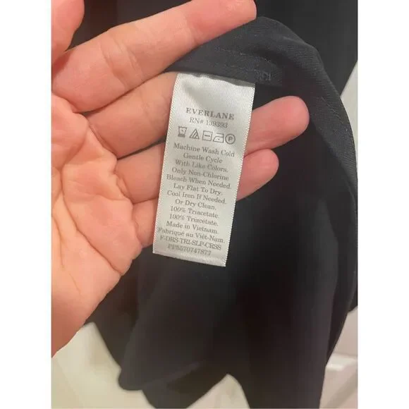 Everlane Women's Black Scoop Neck Sleeveless Fit and Flare Midi Dress Size 4 - Picture 8 of 8